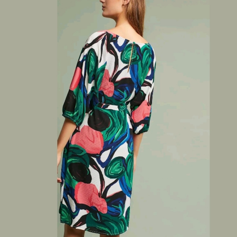 NEW Anthropologie Callalily Floral Printed Dress - Picture 2 of 2